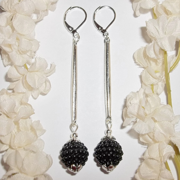 wvluckygirl Jewelry - Extra Long Black & Silver Earrings Set Jewelry Trendy Gift Idea For Her NWT 4884